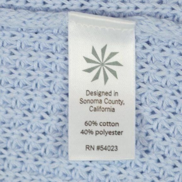 Athleta Outlands Women's XXS Blue Cotton Blend Full Zip Hooded Cardigan - Picture 10 of 11